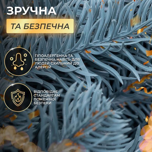 Искусственная хвойная гирлянда 2 м голубая Премиум TD-BRNCHBL2 TD-BRNCHBL2 фото