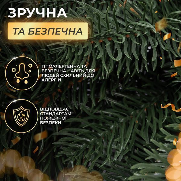 Искусственная хвойная гирлянда 1 м зеленая Премиум TD-BRNCHGR1 TD-BRNCHGR1 фото
