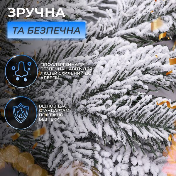 Искусственная хвойная гирлянда 1 м заснеженная Премиум TD-BRNCHSN1 TD-BRNCHSN1 фото