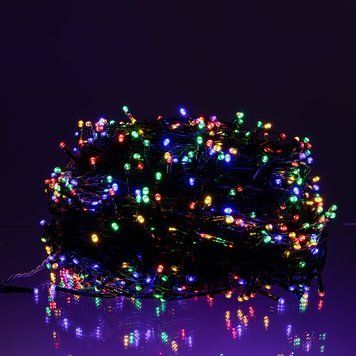 Гірлянда Різдвяна фея вулична 100 (м) 1000 LED чорний провід Мультиколір CF1000L100MBML CF1000L100MBML фото