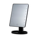 Дзеркало косметичне 21х16 см 16 LED Чорне HP-10-3AB HP-10-3AB фото 1