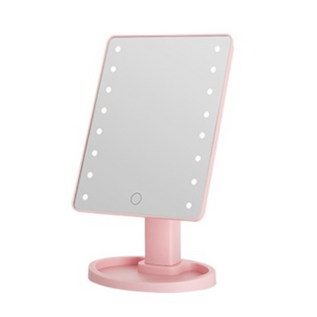 Зеркало косметическое 21х16 см 16 LED Черное HP-10-3AP HP-10-3AP фото