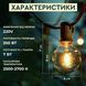 Ретро гірлянда вулична 10 LED лампочок 5 метрів жовта A60Y A60Y фото 2